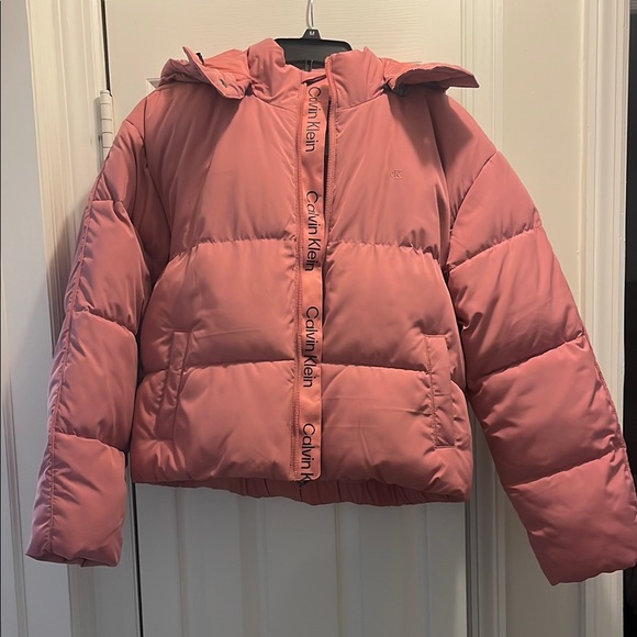 Calvin Klein Pink Puffer Jacket - Picture 3 of 5